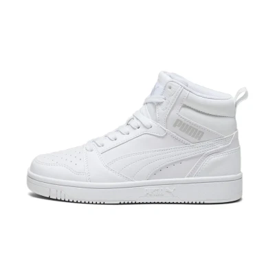 Abbildung von Puma Rebound V6 MID JR Unisex Sneaker high whitecool light gray für Kinder, Größe: 35.5, white cool Schuhe