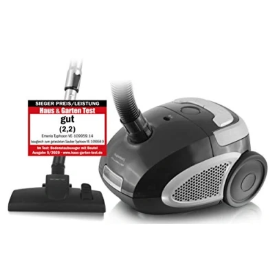 Abbildung von Emerio Staubsauger Sieger Preis/Leistung 05/2020 Haus&amp;Garten Test, leistungsstark, 800 Watt, kompakt &amp; leicht, mit Beutel, für Hard Teppichboden, 2.0 L, Staubbeutel Y05 kompatibel, VE 109959.14