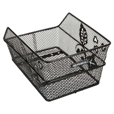 Abbildung von Basil Fahrradkorb Cento Flower S, Black, 31 cm x 21 18