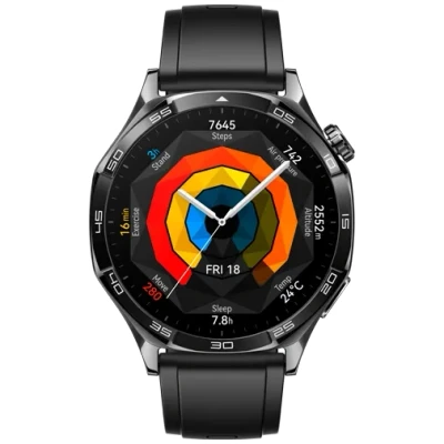 Abbildung von Huawei Watch GT 5 46mm Schwarz (Schwarz Rubberren Armband)