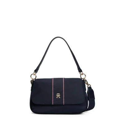 Abbildung von Tommy Hilfiger Poppy Crossover Umhängetasche, Damen, Größe: One Size, Blue