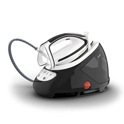 Abbildung von Tefal GV9550 Pro Express Ultimate Dampfbügelstation leistungsstarker 8 Bar Druck Dampfstoß: 520 g/Min. 1,9 L Wassertank abnehmbarer Antikalk Kollektor Anti Tropf System 5 Einstellungen