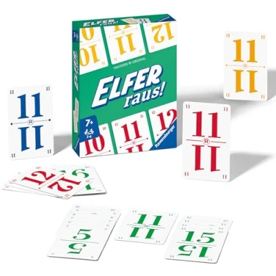 Abbildung von Ravensburger Elfer raus! Der Klassiker, Kartenspiel 2 6 Spieler, Spiel ab 7 Jahren für Kinder und Erwachsene