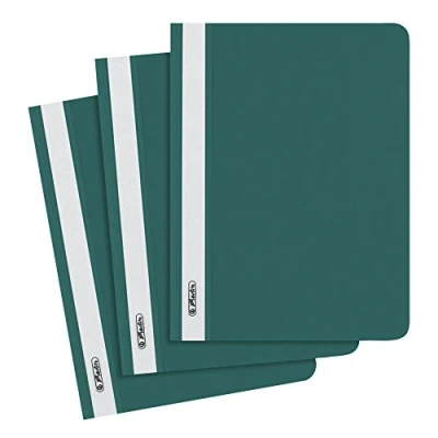 Abbildung von Herlitz Schnellhefter A5, Kunststoff, dunkelgrün, 10 Stück