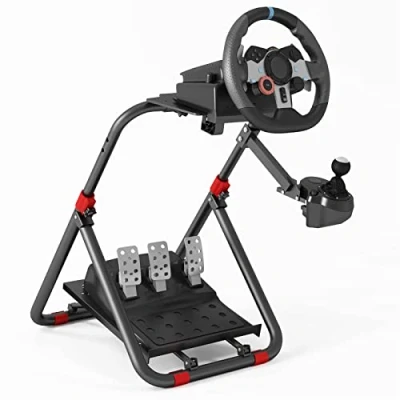 Abbildung von DIWANGUS Lenkradständer, Schnelle Montage Geeignet für Logitech G923 G920 G29 G27 G25, Faltbar Lenkrad Ständer Thrustmaster T248X T248 T300Rs TX T150 PS4 PS5 Xbox 360