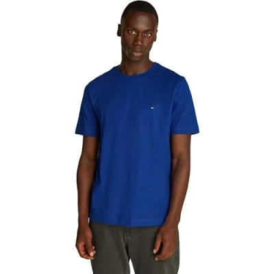 Abbildung von Tommy Hilfiger Seasonal FIT Solid TEE Tshirt basic, Herren, Größe: XS, Wedge blue