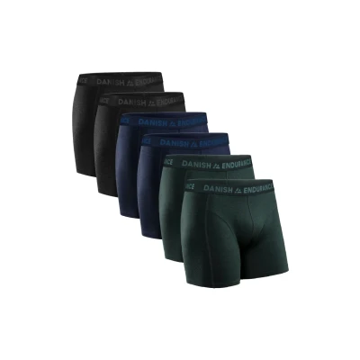 Abbildung von Danish Endurance Classic 6 PACK Panties, Herren, Größe: Large, Multicolor black blue mélange green