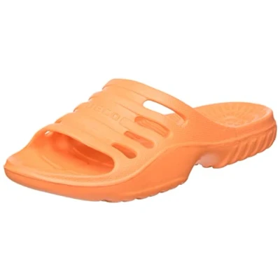 Abbildung von Beco Badeschuhe Kinder leichte EVA Badesandalen für Mädchen &amp; Jungen, komfortable Badeschlappen ideal Schwimmbad oder Strand in Orange, Größe: 33