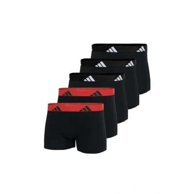 Abbildung von adidas Sportswear Trunk 5 PACK Panties Schwarz rot, Herren, Größe: Large, rot