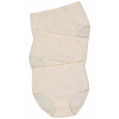 Abbildung von Ulla Popken Damen Slips, 3er Pack, Perlweiß, 62 64 EU