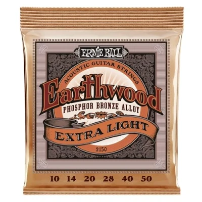 Abbildung von Ernie Ball Earthwood Extra Light Akustik Gitarrensaiten, Phosphor Bronze, Stärke 1050