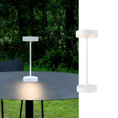 Abbildung von SLV LED Akkulampe Vinolina, weiß, CCT, Alu, Höhe 32,3 cm