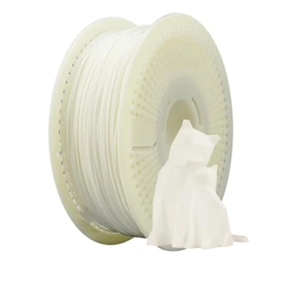 Abbildung von eSUN PLA+ Refill Filament und Spool Kit, Spoolless PLA Plus 1.75mm Removable eSpool+, 1KG (2.2 LBS) für 3D Drucker, Weiß