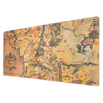 Abbildung von Grupo Erik Gaming Mauspad XXL der Herr Ringe Mousepad rutschfest und Wasserabweisend Groß Mouse Pad Schreibtischunterlage PC Zubehör