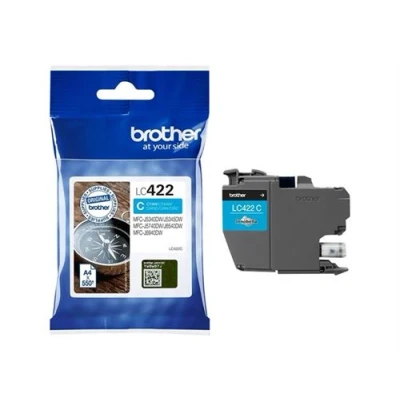 Abbildung von Brother Original Tintenpatrone LC 422C Cyan für ca. 550 Seiten, MFC J5340DW, J5345DW, J5740DW, J6540DW, J6940DW