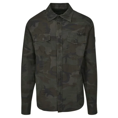 Abbildung von Brandit SLIM FIT Hemd, Herren, Größe: XXL, Olive