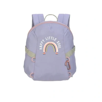 Abbildung von LÄSSIG Kleiner Kinderrucksack für Kita Kindertasche Krippenrucksack mit Brustgurt 3,5 Liter/Tiny Backpack Outdoor Rainbow pastel lilac
