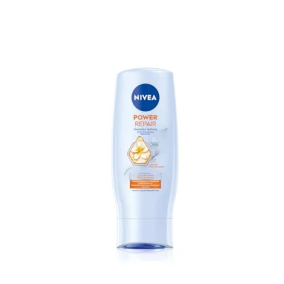 Abbildung von NIVEA Power Repair Reparatur Spülung (200 ml), reparierende Haarspülung mit Squalan Serum und Monoi Öl, pflegender Conditioner für gesunde Haare mehr Glanz