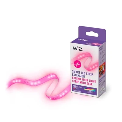 Abbildung von WiZ Tunable White and Color Lightstrip 1m Verlängerung (880 lm), LED Streifen mit 16 Mio. Farben oder warm bis kaltweißem dimmbarem Licht, smarte Lichtsteuerung über WLAN per Stimme/App