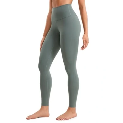 Abbildung von CRZ Yoga Butterluxe Damen High Waist Sport Leggings Blickdicht Leggins Sporthose Workout Gym Yogahose 71cm Grauer Salbei 44