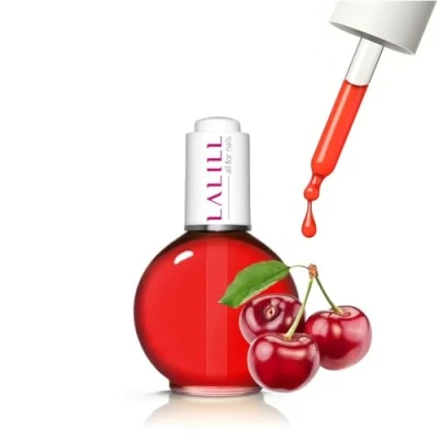 Abbildung von LALILL Nail Cuticle Oil 75ml Kirsche Nagelpflegeöl Nagelöl Pflege für Nägel Nagelhaut SPA Maniküre Naildesign Hände Vegan Mit Pipette