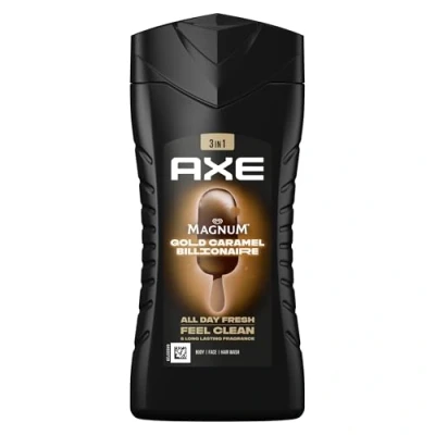 Abbildung von Axe 3 in 1 Duschgel &amp; Shampoo Magnum Gold Caramel Billionaire für langanhaltende Frische und Duft nach der Dusche dermatologisch getestet 250 ml