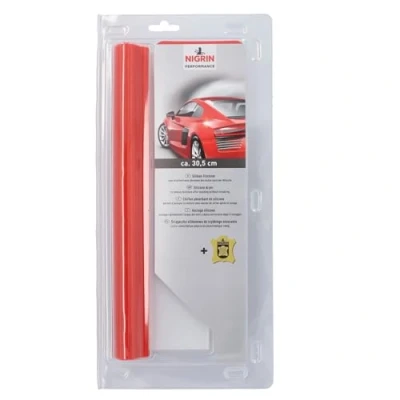Abbildung von NIGRIN 71112 Performance Silikon Trockner und Autoleder im Set, Wasserabzieher für Lack Glas am Auto geeignet, streifenfreie Sauberkeit
