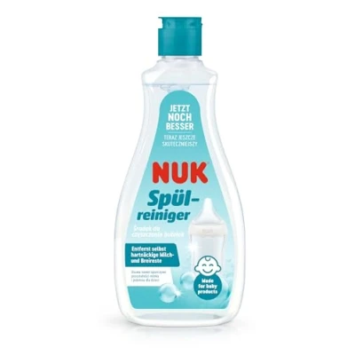 Abbildung von NUK Spülreiniger für Babyflaschen 500 ml Ideal zur Reinigung von Babyflaschen, Nuckeln und Zubehör Duftstofffreier Reiniger pH neutral 100 % wiederverwertbare Flasche
