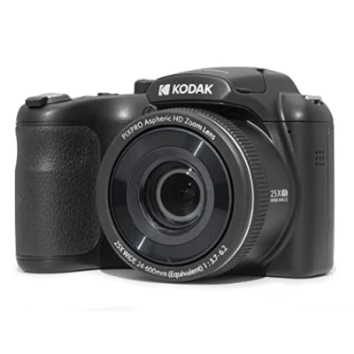 Abbildung von KODAK Pixpro Astro Zoom AZ255 Digitale Bridgekamera mit 16 MP, 25 facher optischer Zoom, HD Video 1080p, Weitwinkel 24 mm, Bildstabilisator, LCD Display 3 Zoll Schwarz