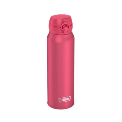Abbildung von Thermos ULTRALIGHT BOTTLE 0,75 l, deep pink mat, Thermosflasche aus Edelstahl, 10 heiß / 20 h kalt, absolut dicht für Wasser, Tee, stille Getränke