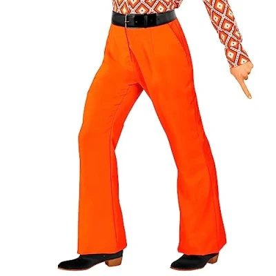 Abbildung von W WIDMANN MILANO Party Fashion 70er Jahre Herrenhose, Schlaghose, Flower Power, Disco Style, Outfit, Faschingskostüme