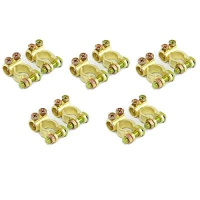 Abbildung von Batterieklemmen Massiv 12V 24V Typ STBK1 Autobatterie Solarbatterie Batterie Polklemmen Batteriepolklemmen Plus Minus Set (5 Paar)