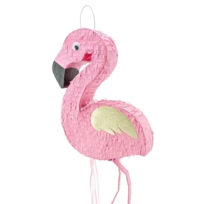 Abbildung von Piñata 55x25x8cm Flamingo Party Dekoration zum Befüllen Partyspiele für Kindergeburtstag Geburtstag Mädchen Tierparty Hawaiiparty Geburtstagsdeko Partydeko &amp; Partyzubehör Rosa