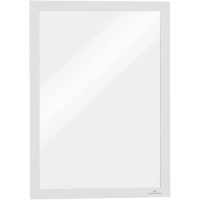 Abbildung von Durable Info Rahmen Duraframe (A4, selbstklebend mit Magnetverschluss) 2 Stück, weiß, 487202