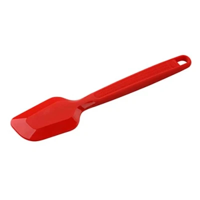 Abbildung von Dr. Oetker Silikon Teigschaber 28 cm FLEXXIBLE Love, Küchen Schaber aus hochwertigem Platinsilikon, spülmaschinengeeignet, Teig Spachtel für runde und eckige Kanten (Farbe: Rot), Menge: 1 Stück