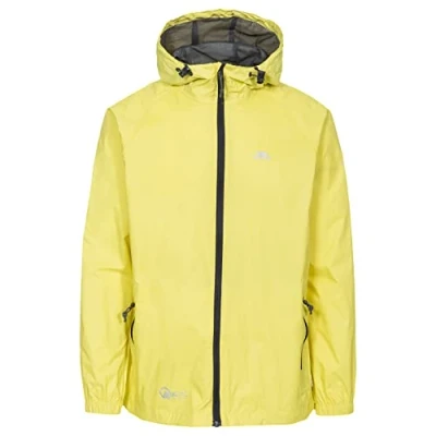 Abbildung von Trespass Unisex Erwachsene Qikpac Jacket Kompakt Zusammenrollbare Wasserdichte Regenjacke, Gelb (Yellow), XXL