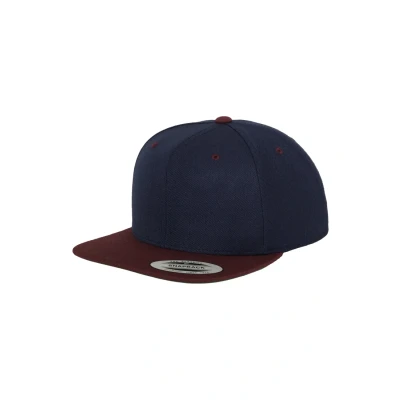 Abbildung von Flexfit Classic Snapback 2TONE Cap, Größe: One Size, Blue/bordeaux
