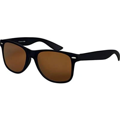 Abbildung von Balinco Sonnenbrille UV400 CAT 3 CE Rubber mit Federscharnier für Damen &amp; Herren (schwarz braun)