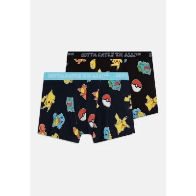 Abbildung von Name it Nkmasgar Pokemon SKY 2 PACK Panties für Kinder, Größe: 122/128, Black/dark sapphire