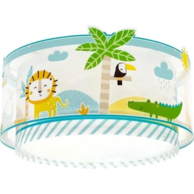 Abbildung von Dalber Deckenleuchte für Kinder My Little Jungle Tiere jonglieren, Deckenlampe Kinderzimmer, 76116, E27