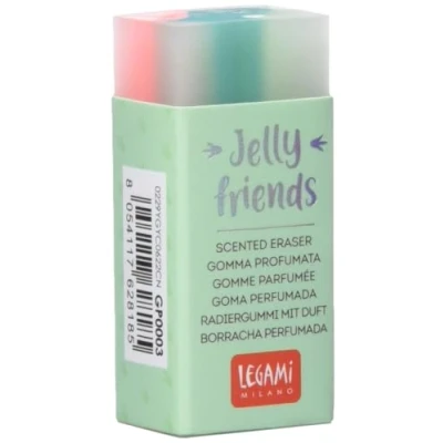 Abbildung von Legami Duftgummi, Jelly Friends, 2,2 x 5 cm, Dino Thema, Vanille Aroma, weich und sauber