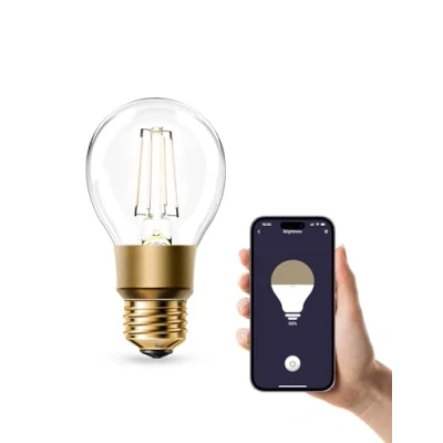 Abbildung von Refoss WLAN Glühbirne E27, Dimmbare LED Vintage, Warmweiß, 6W (Äquivalent zu 60W), A19 Smart Edison Bulb, Kompatibel mit Alexa und Google Assistant, Kein Hub Erforderlich