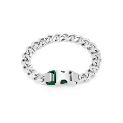 Abbildung von Armani Exchange LOGO Armband silvercoloured, Herren, Größe: One Size, Silver coloured