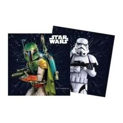 Abbildung von Procos Papierservietten FSC Star Wars Galaxy (33 x 33 cm, Doppeltuch), 20 Stück, mehrfarbig, 93881