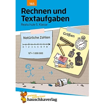 Abbildung von Rechnen und Textaufgaben Realschule 5. Klasse, A5 Heft: Mathematik: Sachaufgaben mit Lösungen lernen, üben, fördern (Forder Förderhefte, Band 165)