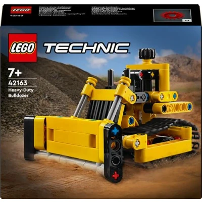 Abbildung von Lego Technic Schwerlast Bulldozer, Spielzeug Planierraupe zum Bauen, Ergänze Deine Baustelle, Konstruktionsspielzeug für Kinder, Technik Geschenk Jungs und Mädchen ab 7 Jahren 42163