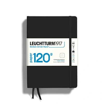 Abbildung von LEUCHTTURM1917 363533 Notizbuch Medium (A5) 120 g/m² Paper Edition, Hardcover, 203 nummerierte Seiten, Schwarz, dotted