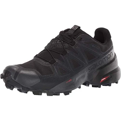 Abbildung von Salomon Speedcross 5 Gore Tex Herren Trail Running Wasserdichte Schuhe, Wetterschutz, Aggressiver Grip, Präzise Passform, Black, 42