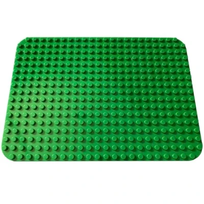 Abbildung von Apostrophe Games Baustein Grundplatte für große Blöcke 38,1 cm x 26,7 (1x Grün) Kompatibel mit großen Marken