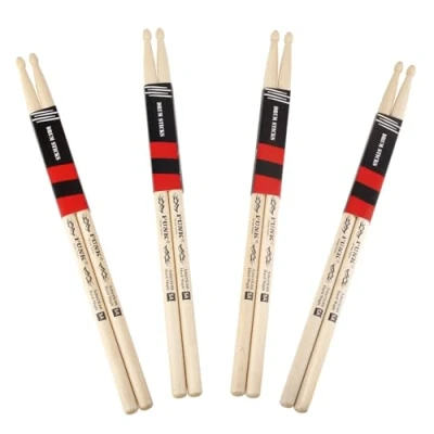 Abbildung von Drum sticks schlagzeug Rebound American Hartes Ahornholz Drumstick,4 Paares drumsticks 5a,ideal für Schlagzeuger aller Niveaus, Schlagzeug, Percussion und zum Üben (5A 4 Paares)